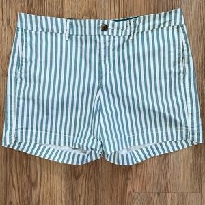 Old Navy everyday shorts. Striped green and white. Size 12.